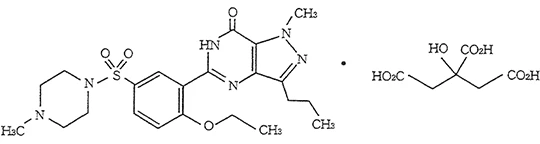 シルデナフィルの構造式