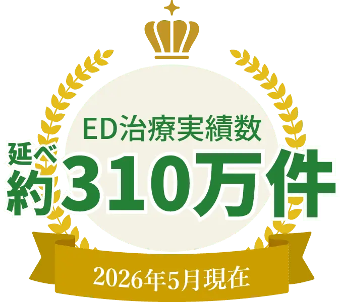 ED治療実績数 述べ約310万件