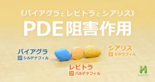 PDE阻害作用の違い