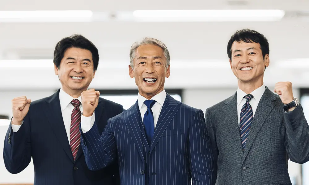 元気な中年男性の画像