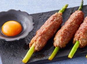 アスパラガスのつくね巻き
