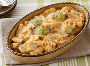 アボカドと明太子のフィジッリグラタン