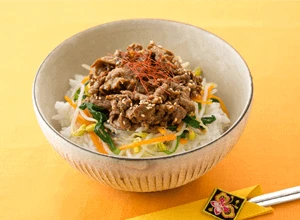 牛肉のピリ辛韓国風どんぶり