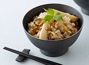 あさりとタケノコの炊き込みご飯