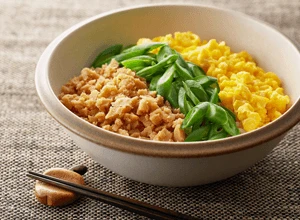 高野豆腐の三色丼