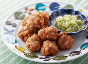 ねぎ塩レモンだれの豚肉から揚げ