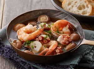 たことえびのアヒージョ