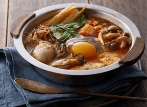 牡蠣のスンドゥブ