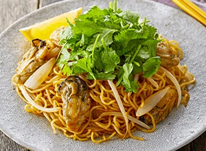牡蠣のエスニック焼そば