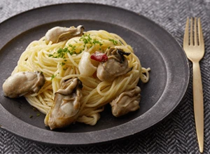 牡蠣のレモンペペロンチーノ