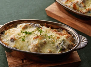 牡蠣とほうれん草のドリア