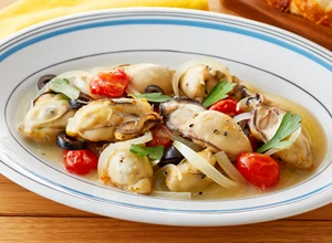 牡蠣のアクアパッツア