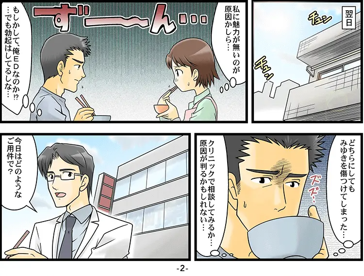 【マンガ】オナニーでしか射精できない 2ページ目