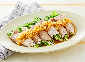 豚と野菜のレンジ蒸し