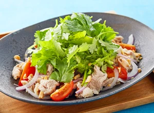 冷しゃぶパクチーサラダ