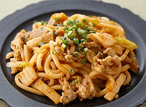 豚キムチのスタミナ焼うどん