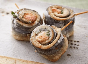 さんまの明太子巻き