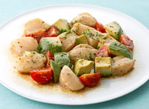 ホタテとアボカドのカルパッチョ