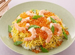 えびといくらのちらし寿司