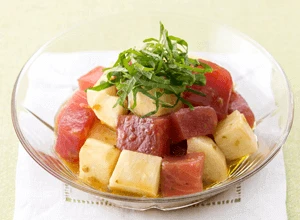 鮪と長芋の柚子胡椒マリネ