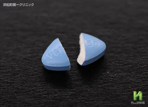 割ったバイアグラ錠