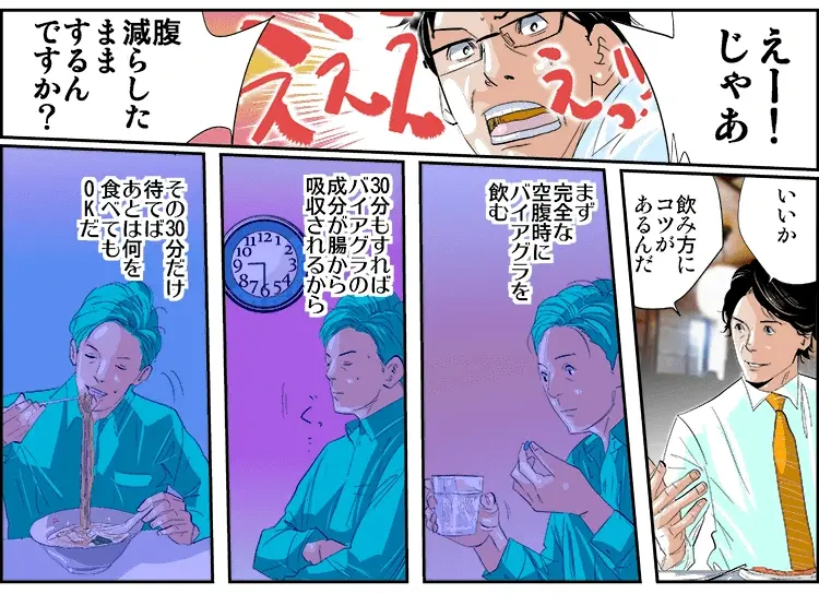 【マンガ】ED薬が効かなかった人の8割はこの失敗だ！ 2ページ目