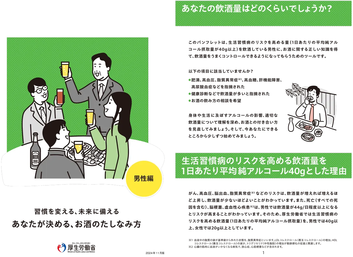 厚生労働省｢あなたが決める、お酒のたしなみ方｣