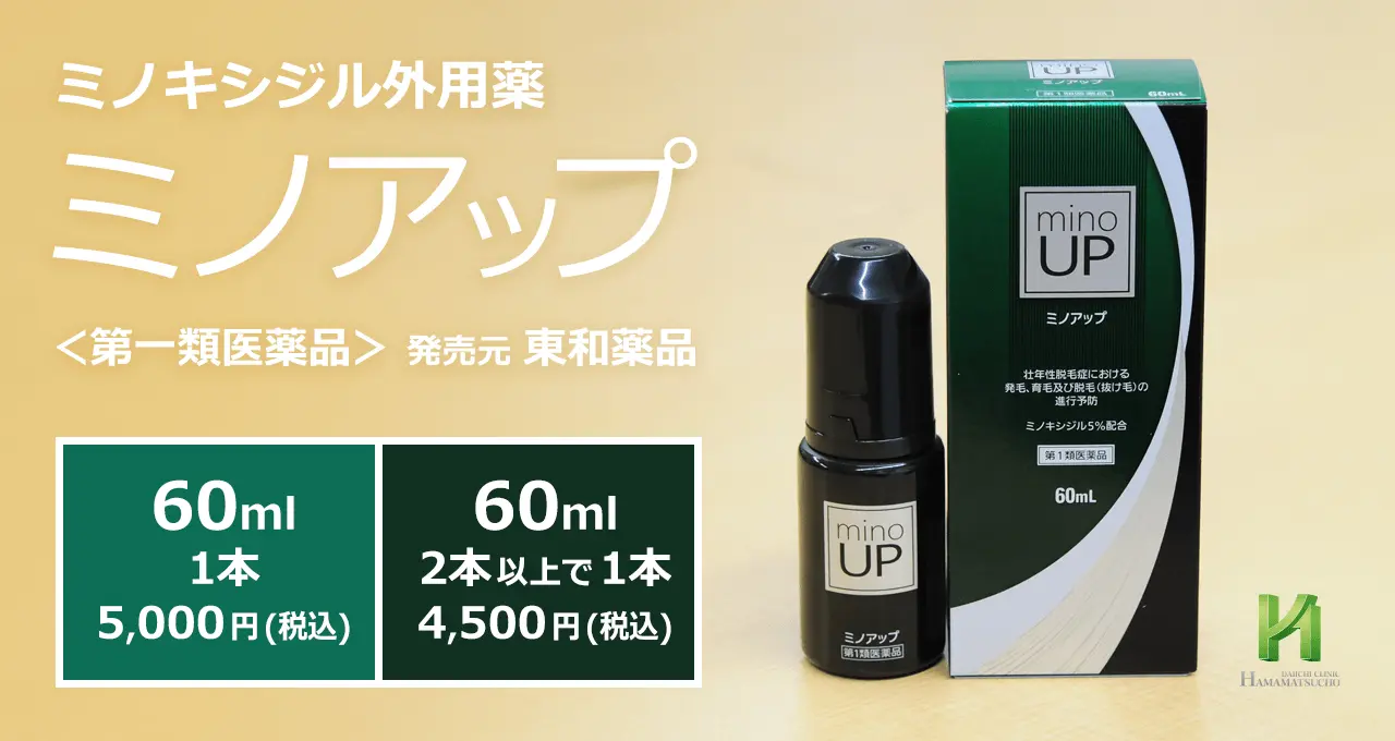 ミノキシジル外用薬「ミノアップ」