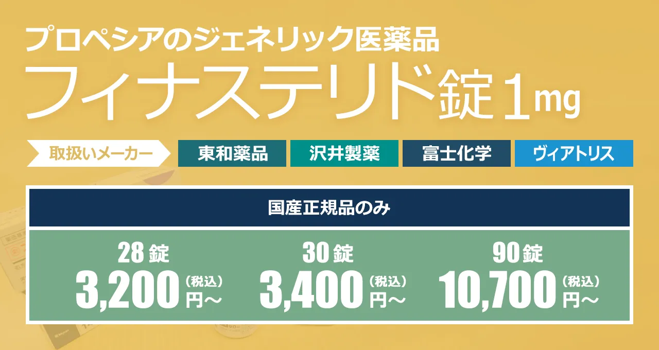 プロペシアのジェネリック医薬品