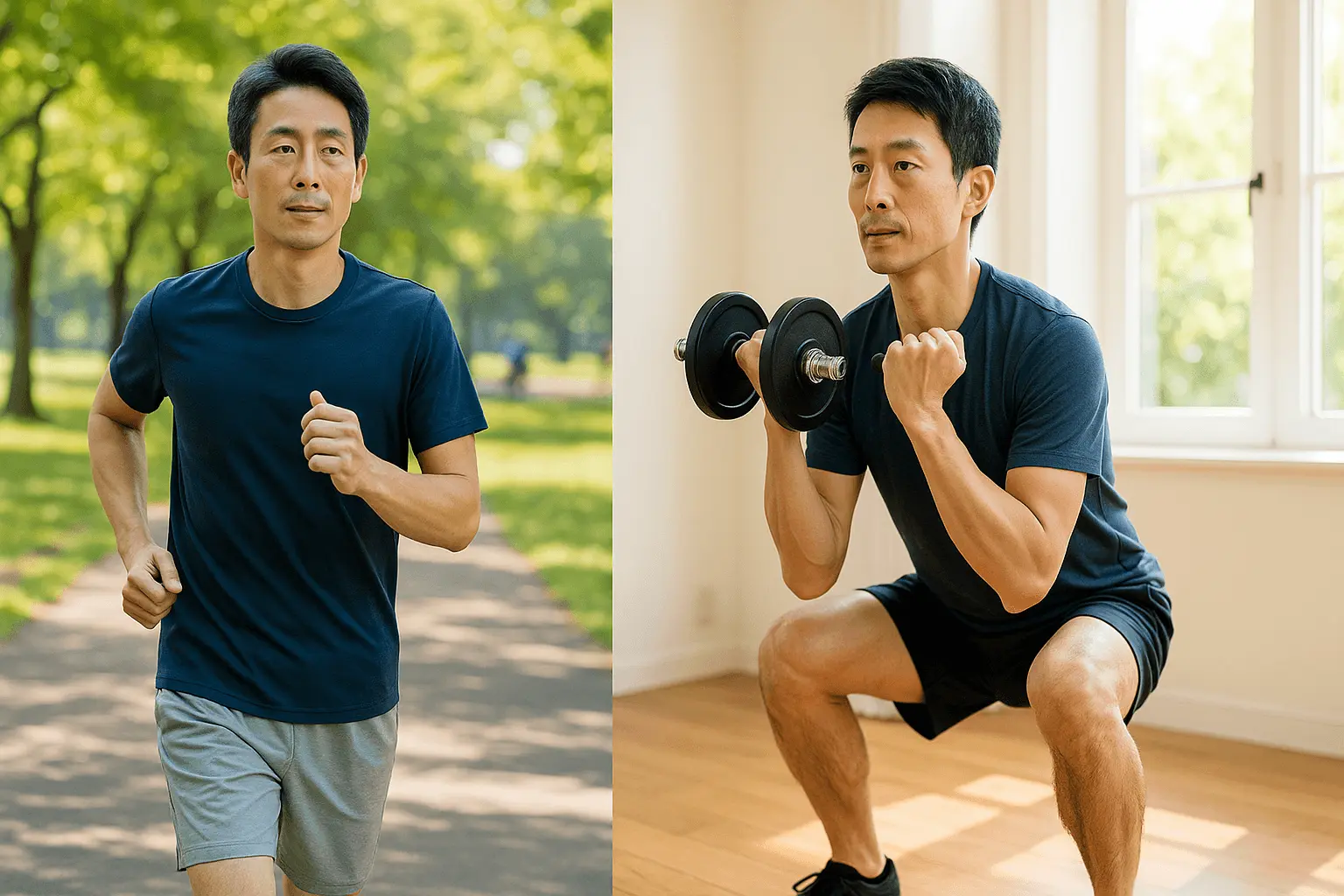 男性更年期を改善する運動の例